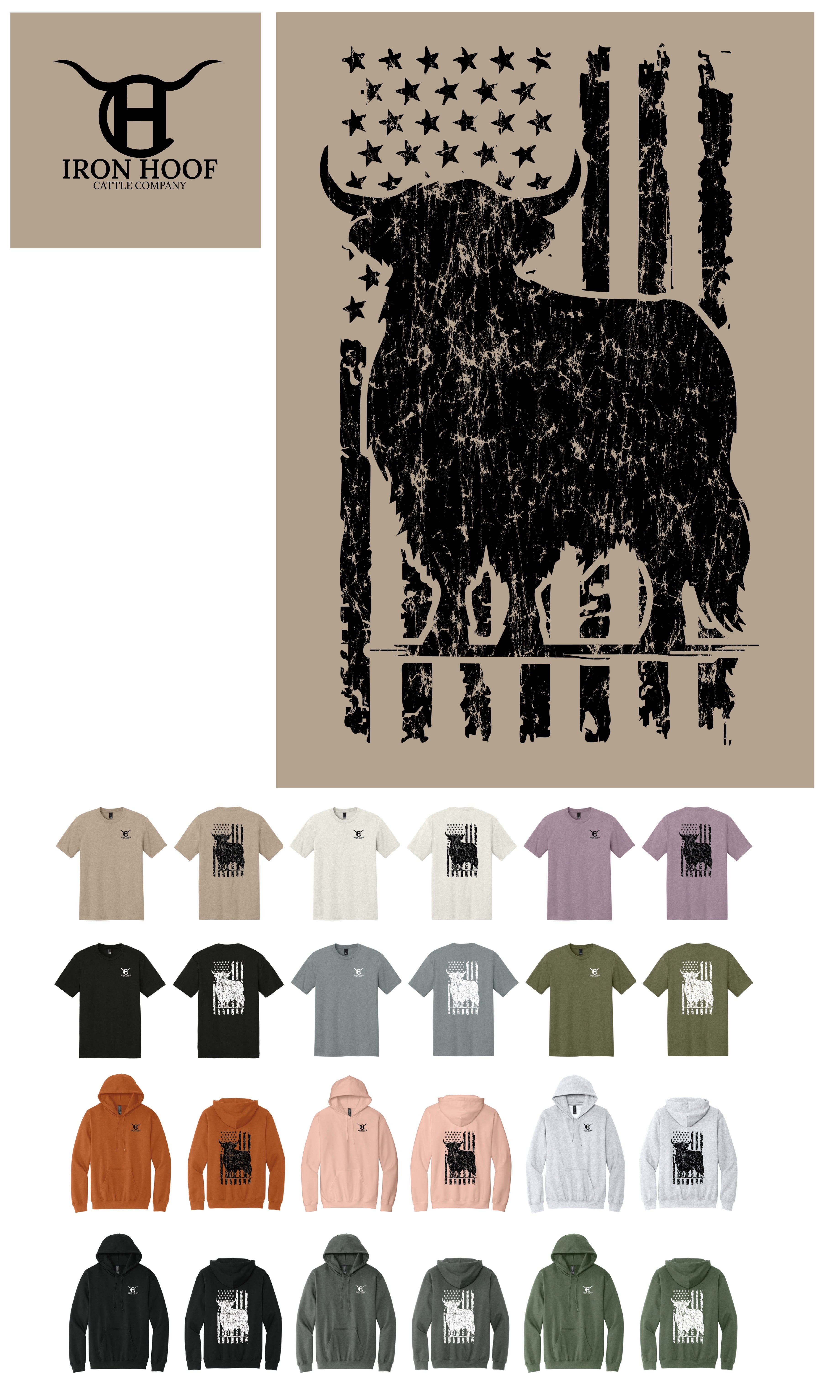 Iron Hoof Flag Hoodie